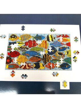 Puzzle Pisces Cross-Stitch Pattern By Funk & Weber Designs Leaflet No. 103